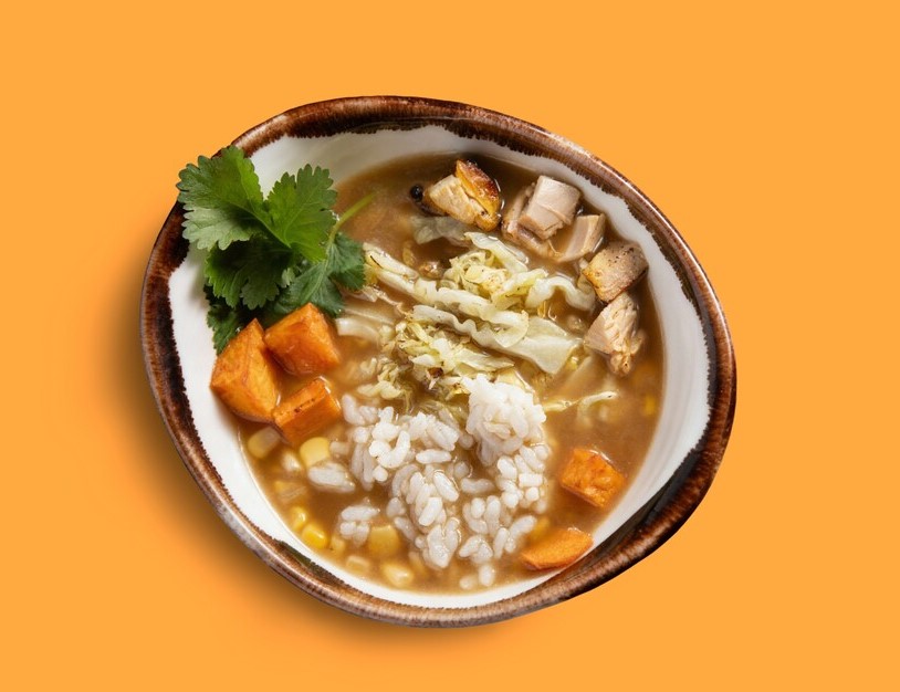 Sopa de colágeno y superalimentos