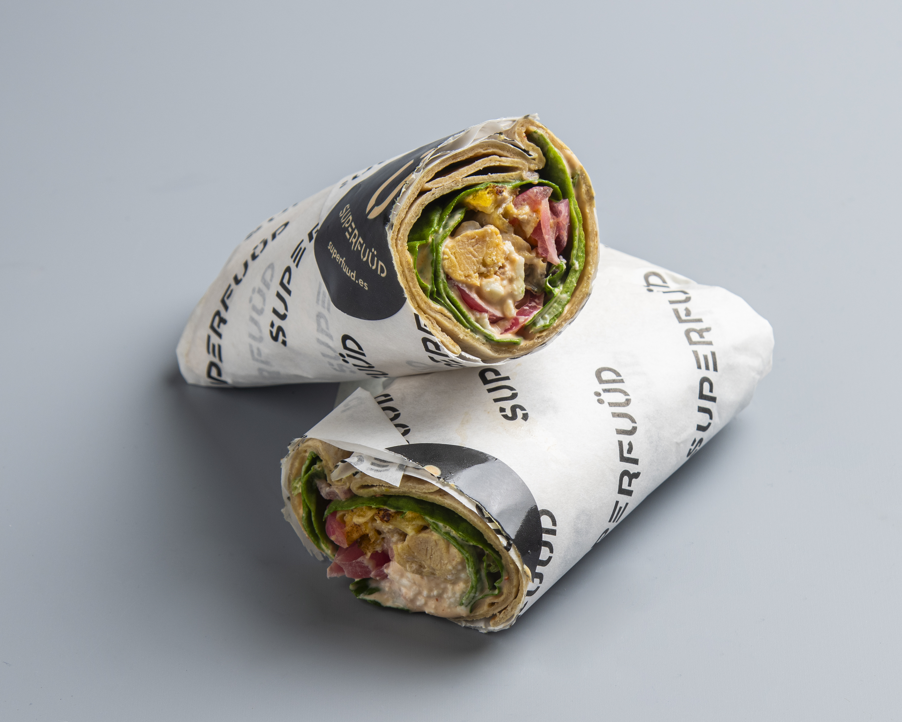 Wrap de avena y pollo a la brasa